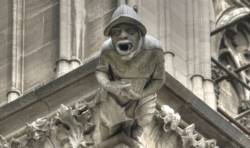 Illustration for article titled A Menagerie of Church Gargoyles Includes Aliens and Astronauts